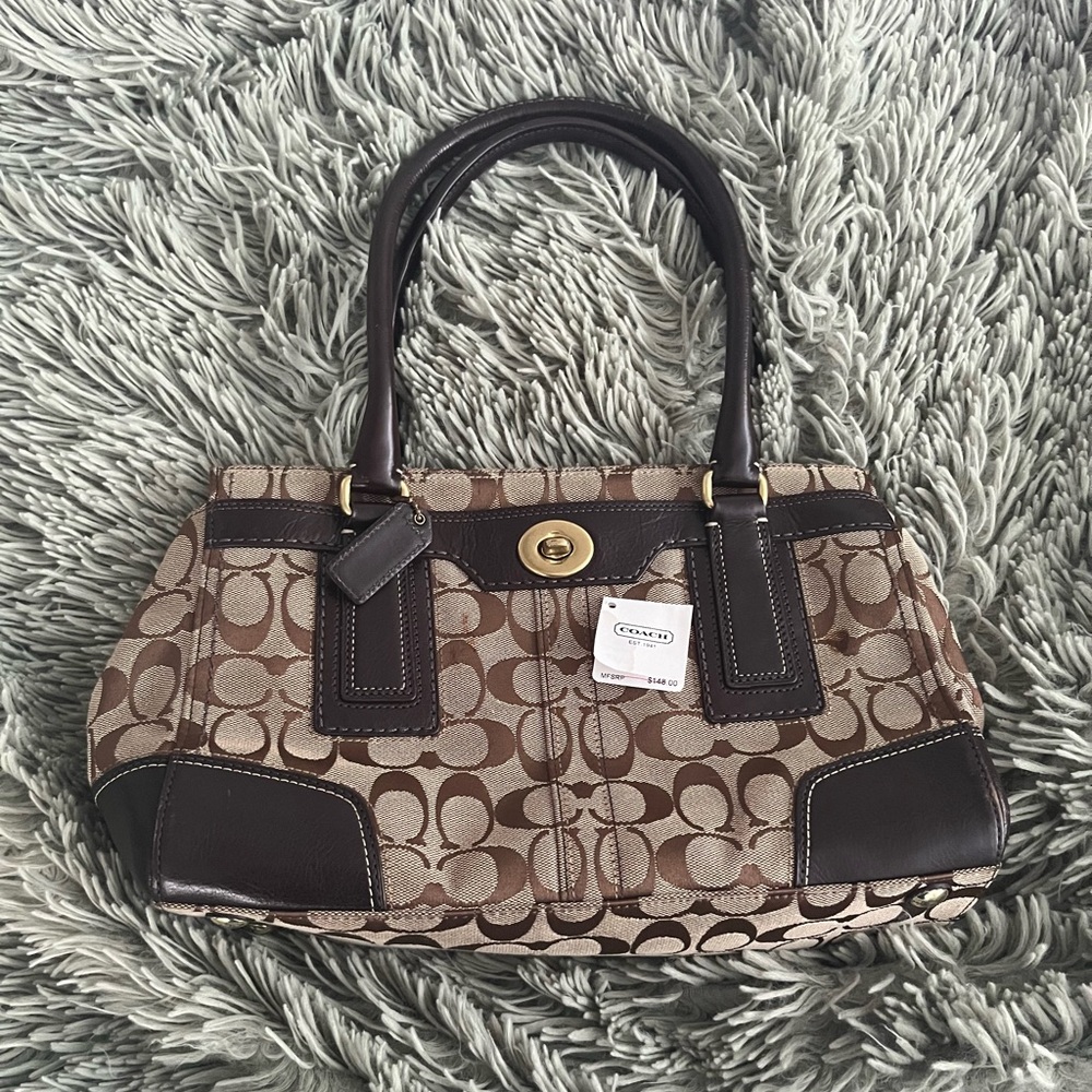 Coach Purse Dark Chocolate Brown